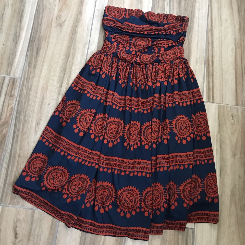 Anthropologie Strapless Dress
